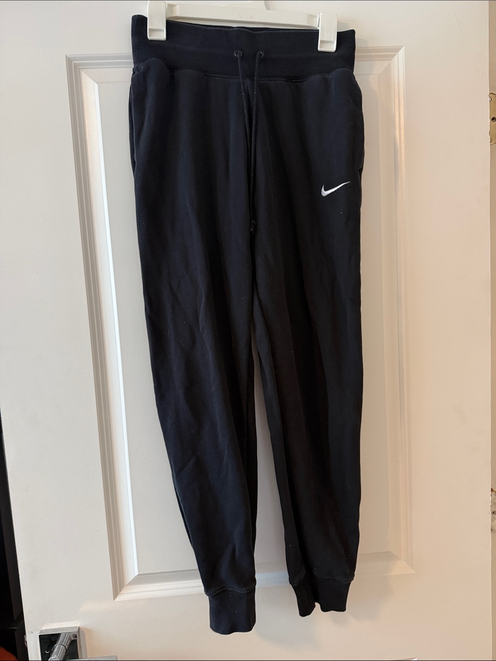 Nike Black Joggers with White Logo Tag